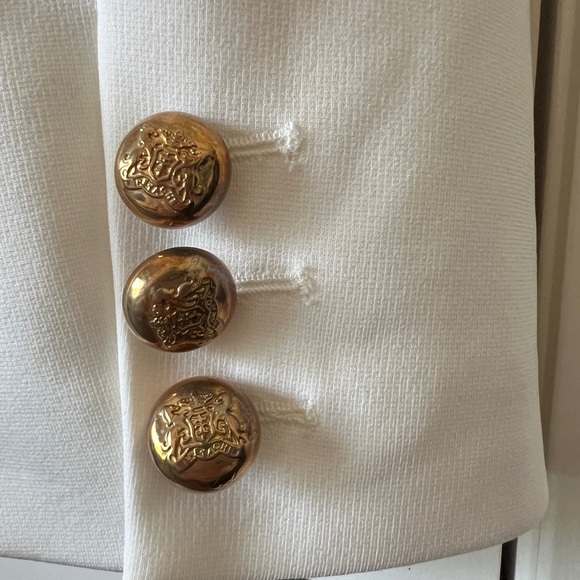 Gold and cream Blazer Structured Silhouette Business Wear - Picture 8 of 12